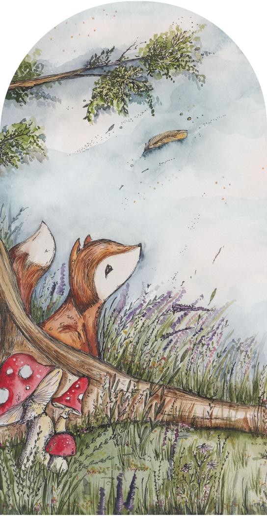 Fototapeta w kształcie łuku - Fox Hollow TapetaLukFoxHollow