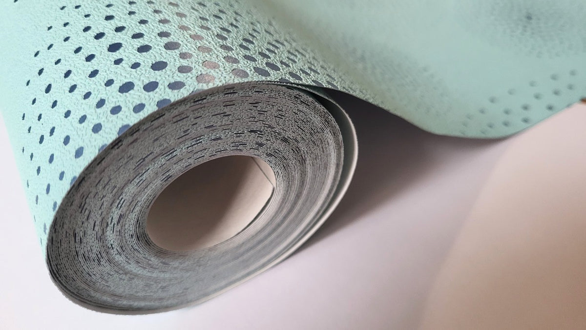 Tapeta z motywem kółek o połyskującym wykończeniu 55432_outlet