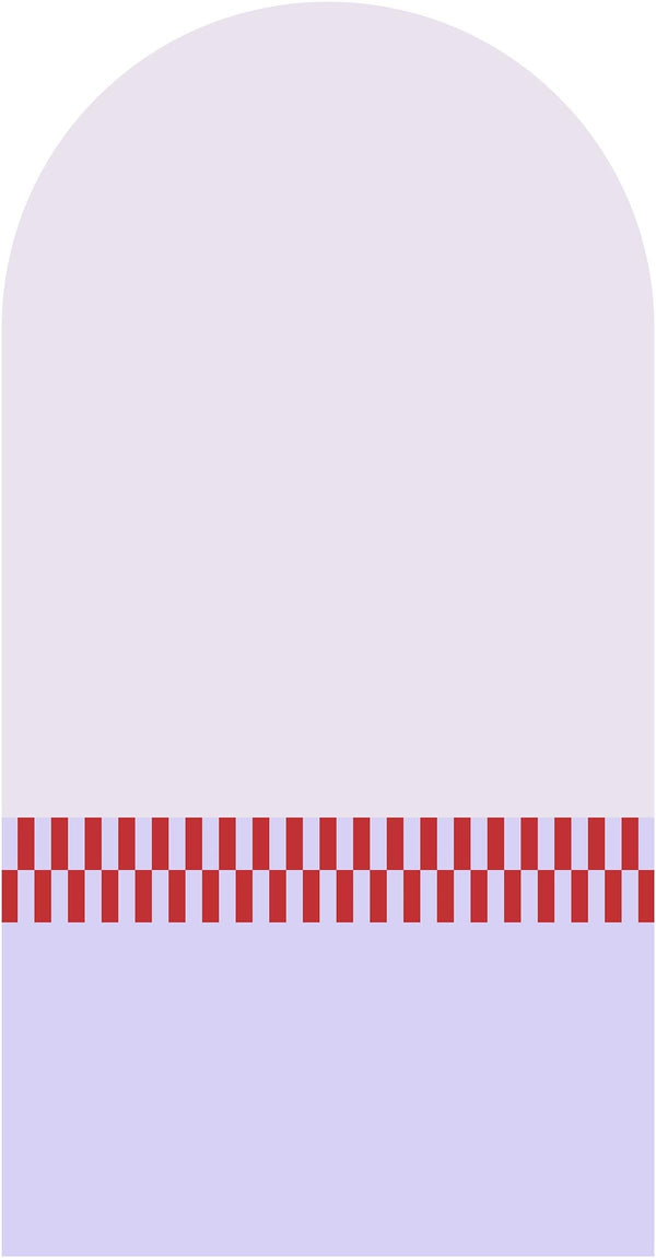 Fototapeta w kształcie łuku - Geometryczny wzór TapetaLukPixelLilac