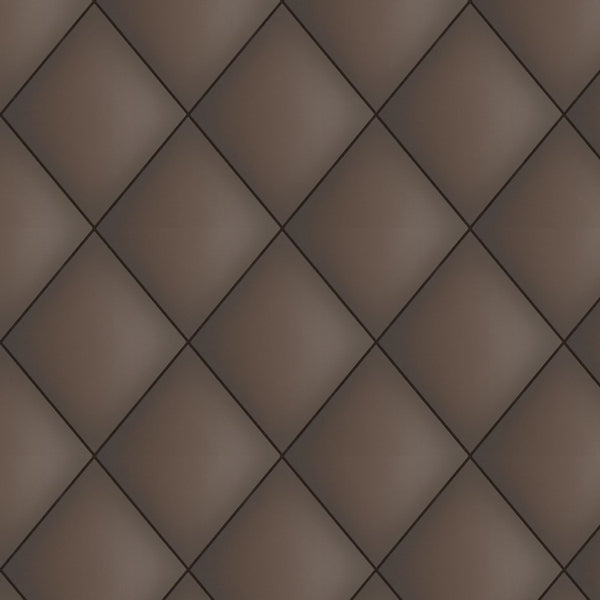 Brązowa tapeta winylowa z geometrycznym wzorem w romby 55522