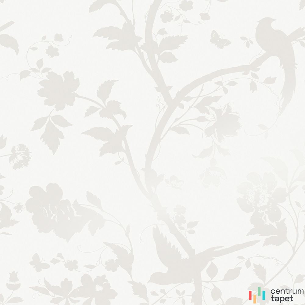 Jasne sylwetki ptaków i kwitnących gałęzi tapety Laura Ashley 113391