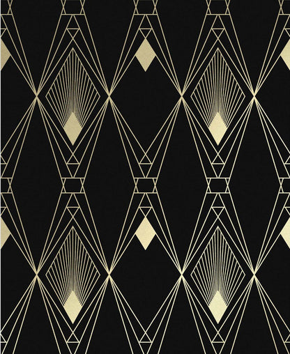 Czarna geometria z wydłużonymi rombami Next 118313