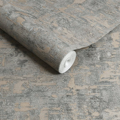 Zwinięty materiał z beżowymi plamami i szarymi nieregularnymi fragmentami