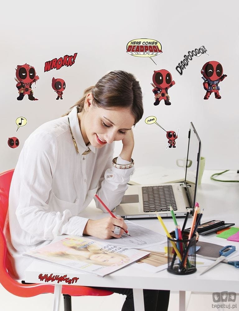 Naklejki ścienne Deadpool Cute 14072h 14072h