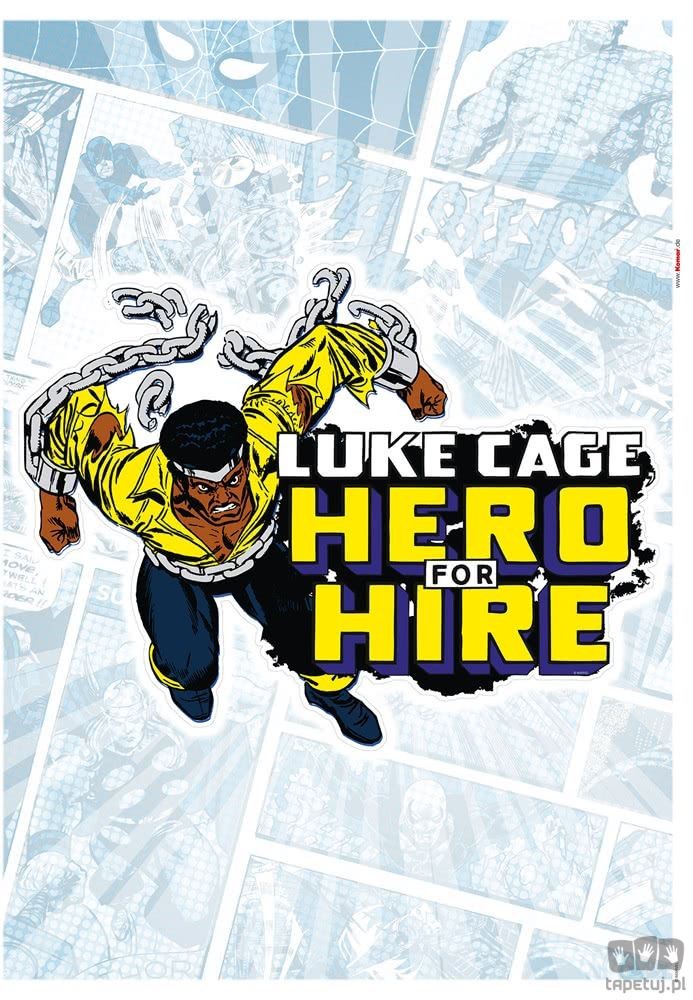 Naklejka ścienna Luke Cage Comic Classic 14083h 14083h