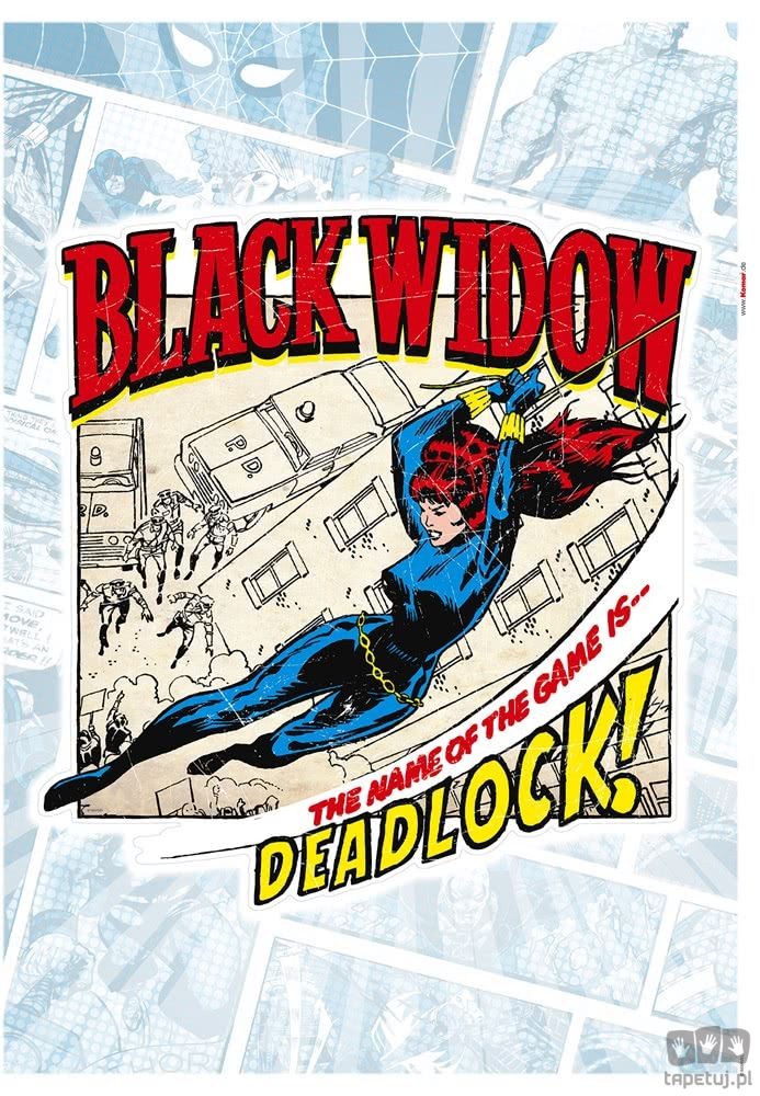 Naklejka ścienna Black Widow Comic Classic 14087h 14087h