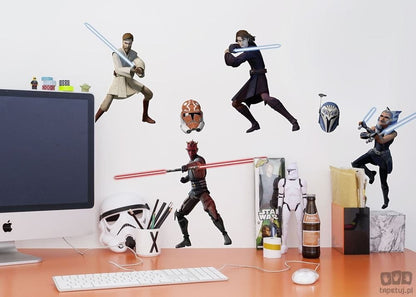 Naklejki ścienne Clone Wars Showdown 14737h 14737h