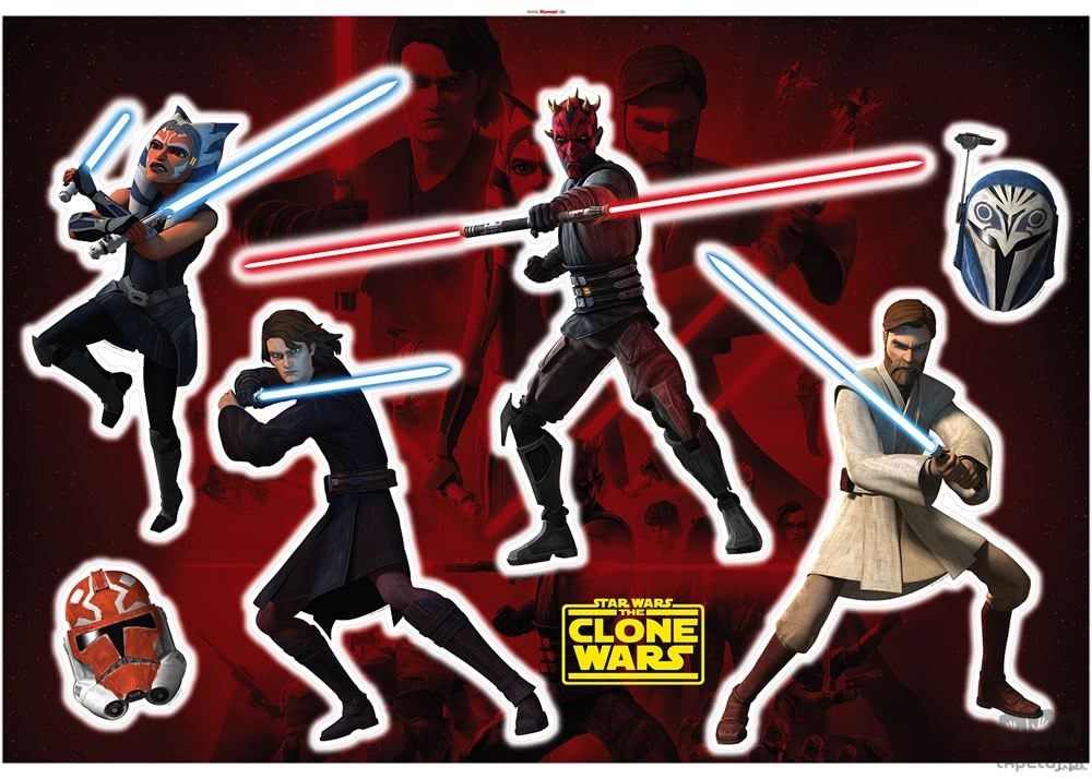 Naklejki ścienne Clone Wars Showdown 14737h 14737h