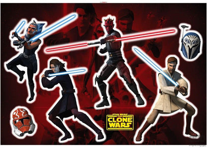 Naklejki ścienne Clone Wars Showdown 14737h 14737h