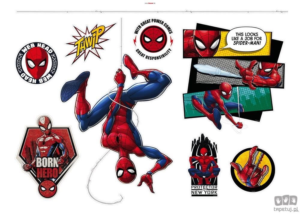 Naklejki ścienne Spider-Man Web Head 14740h 14740h