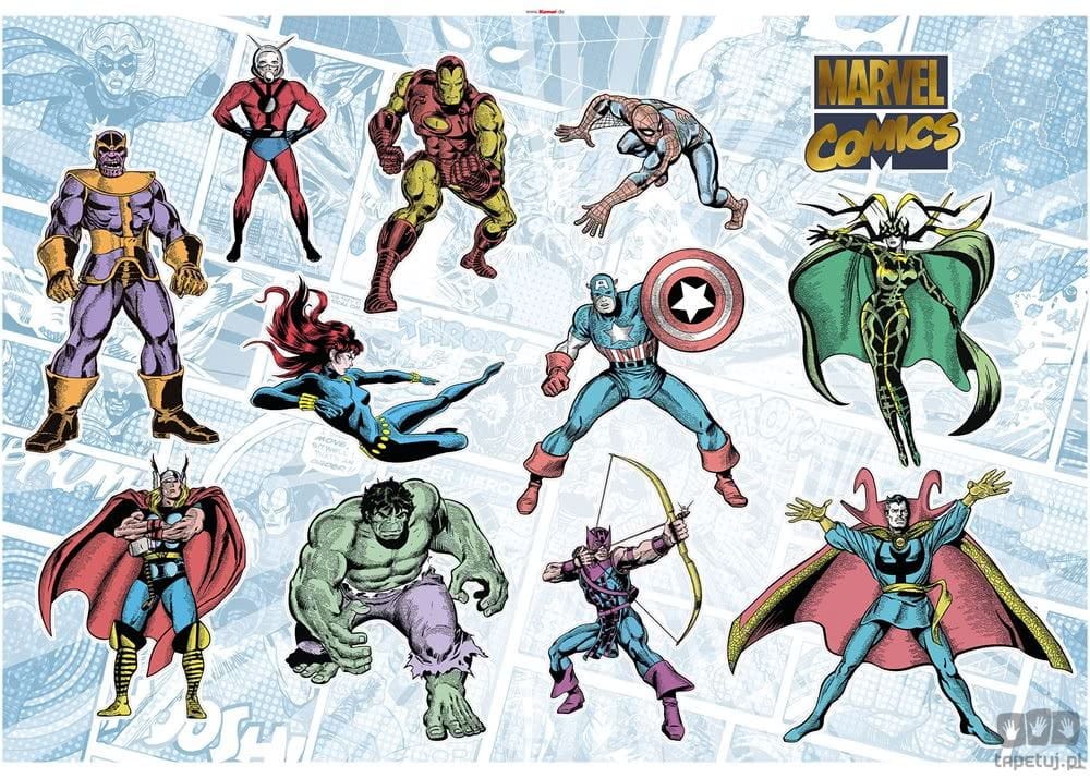 Naklejki ścienne Marvel Comics Collection 14742h 14742h