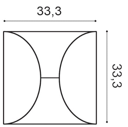 Panel ścienny 3D Circle W107 Orac Decor W107