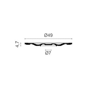 Rozeta sufitowa R18 Orac Decor R18