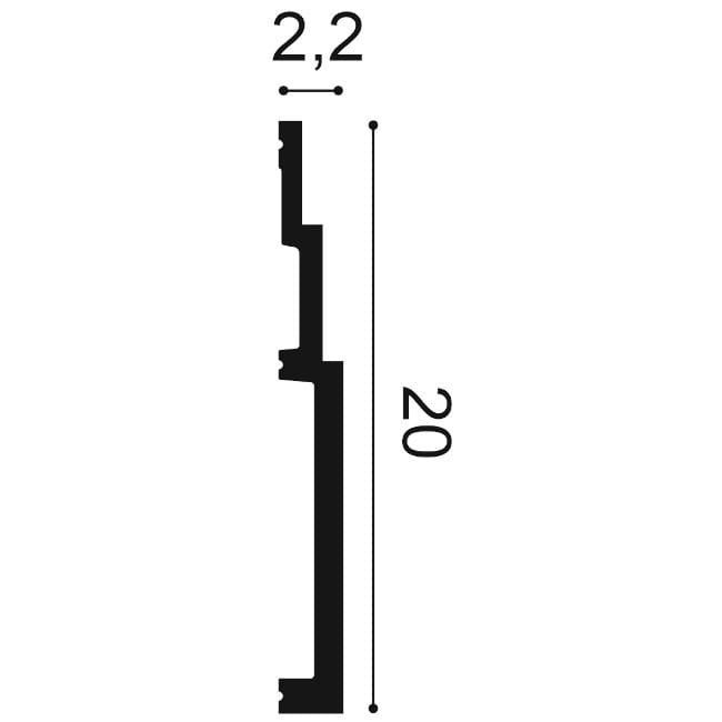 Listwa przypodłogowa SX181 Orac Decor SX181_przypodlogowa