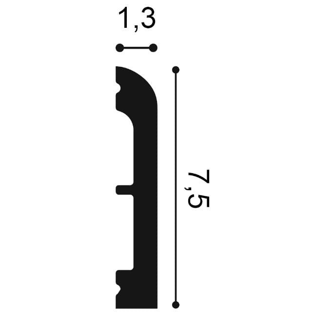 Listwa przypodłogowa SX183 Orac Decor SX183_przypodlogowa
