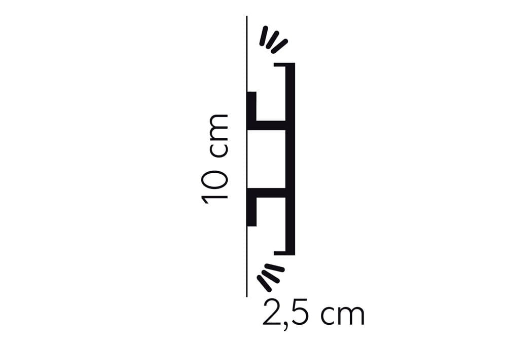 Listwa ścienna LED QL017 Mardom Decor QL017