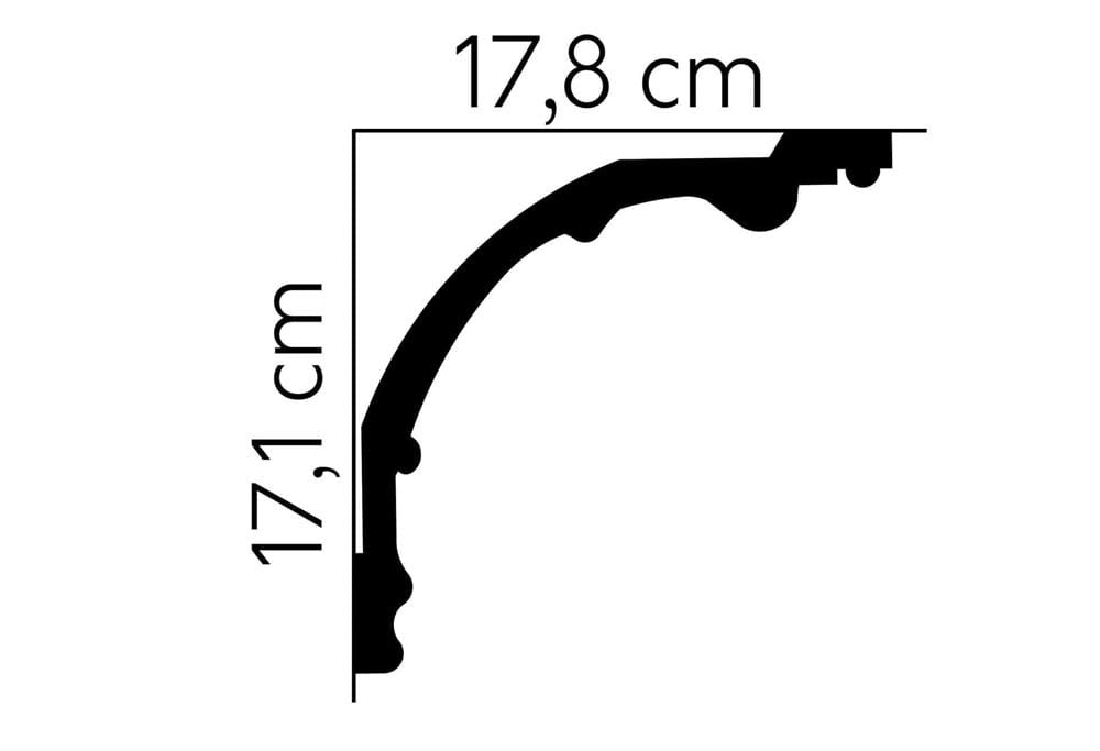 Listwa sufitowa z ozdobnym ornamentem MDA109 Mardom Decor