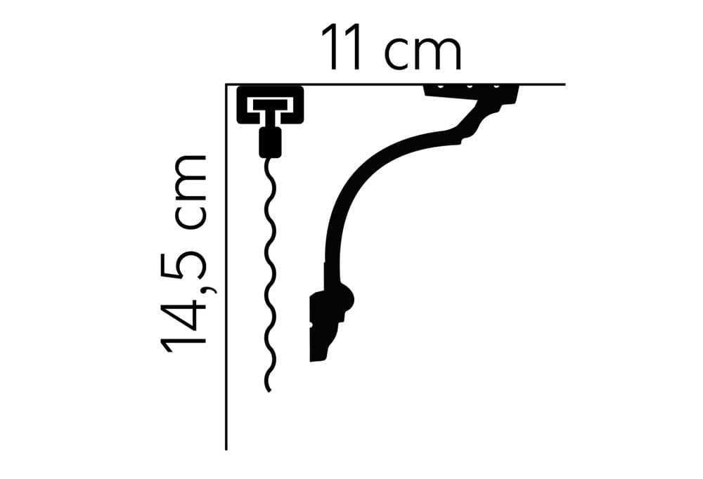 Listwa karniszowa LED MD156 Mardom Decor MD156_karniszowa