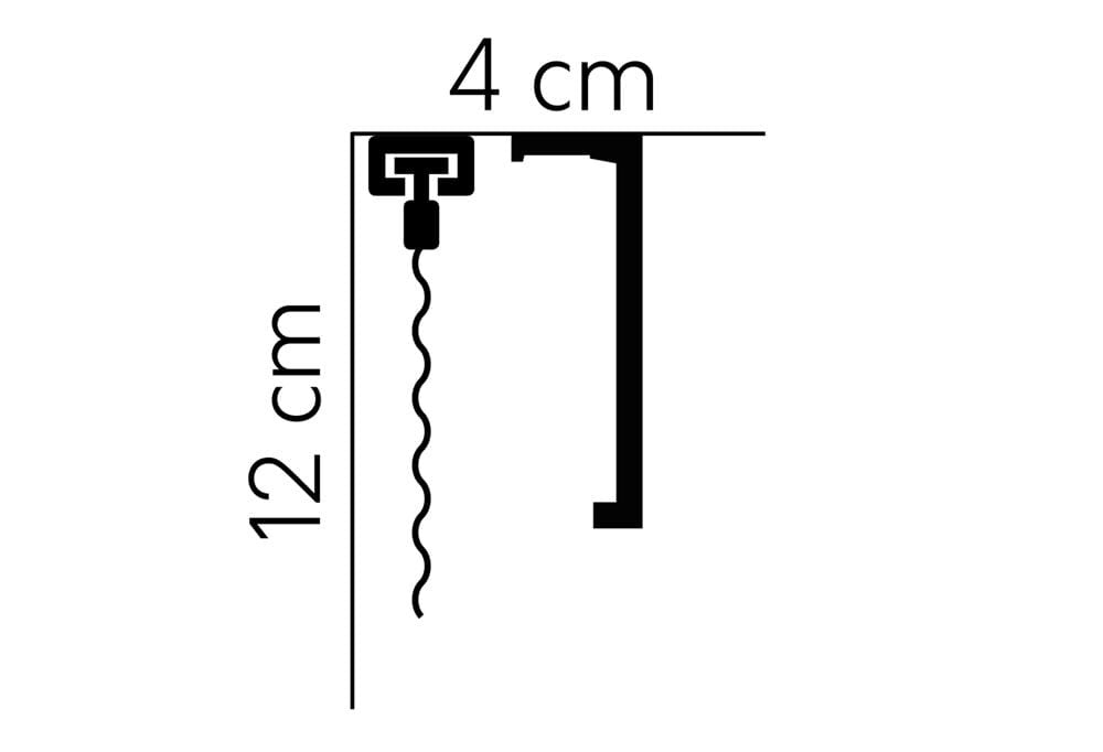 Listwa karniszowa LED QL035 Mardom Decor QL035