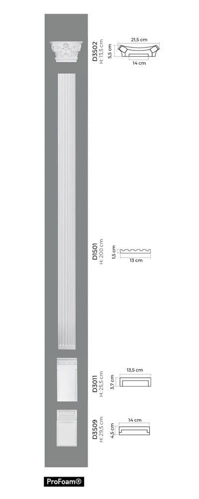 Pilaster D1501 Mardom Decor D1501
