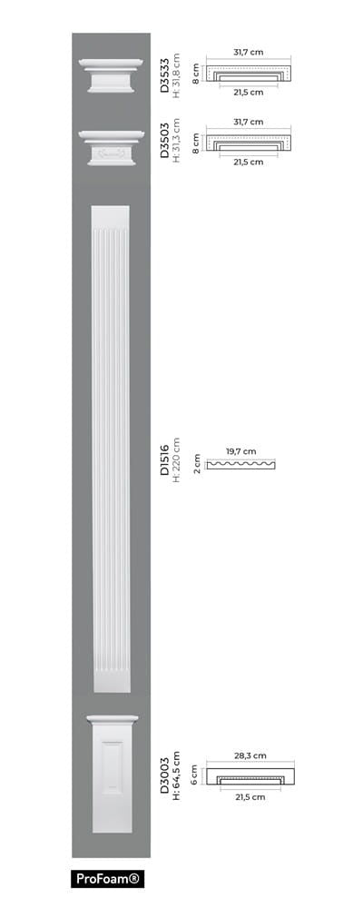 Pilaster D1516 Mardom Decor D1516