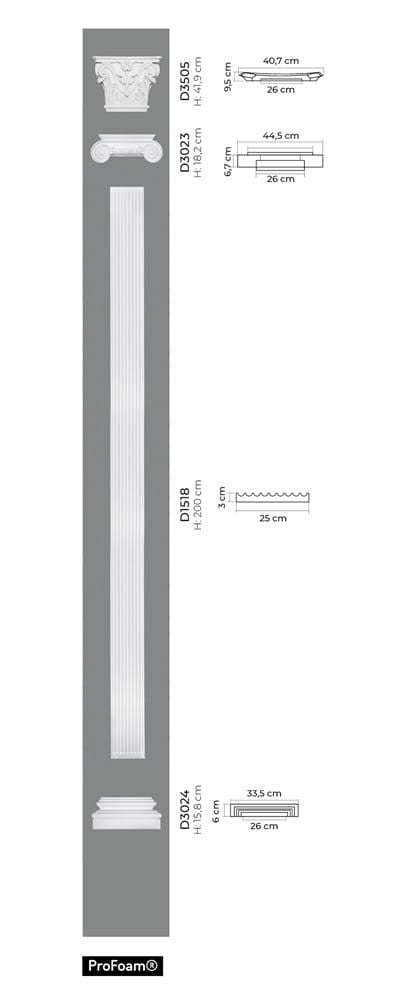 Pilaster D1518 Mardom Decor D1518