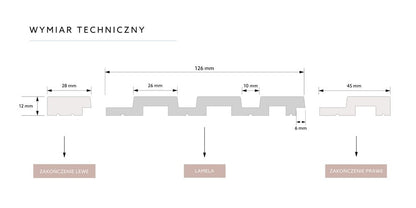 Lamela naturalny dąb L0205 Mardom Decor