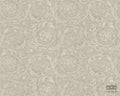 Tapeta winylowa w roślinny ornament z metalicznym wykończeniem 36692-1