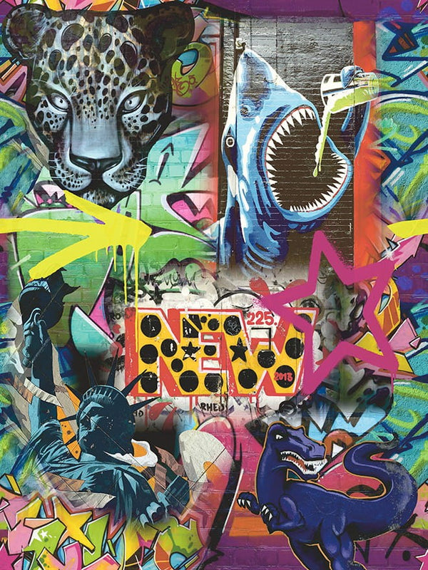 Fototapeta młodzieżowa z motywem graffiti 99381