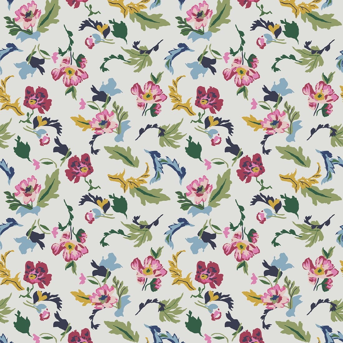 Tapeta z kolorowym florystycznym wzorem 120867