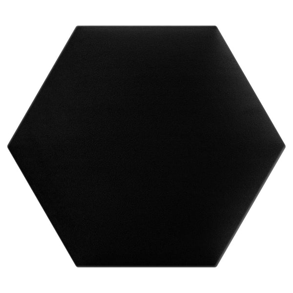 Panel Tapicerowany Czarny – Heksagon