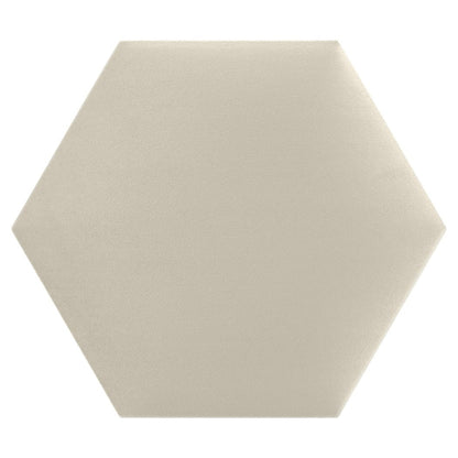 Panel Tapicerowany Kremowy – Heksagon