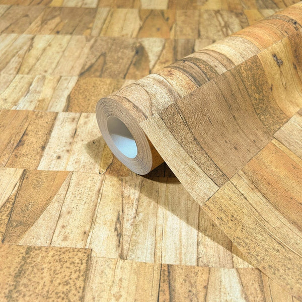 Tapeta winylowa na flizelinie imitująca drewno 45737