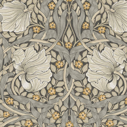 Szara tapeta na flizelinie w kwiatowe ornamenty 124240