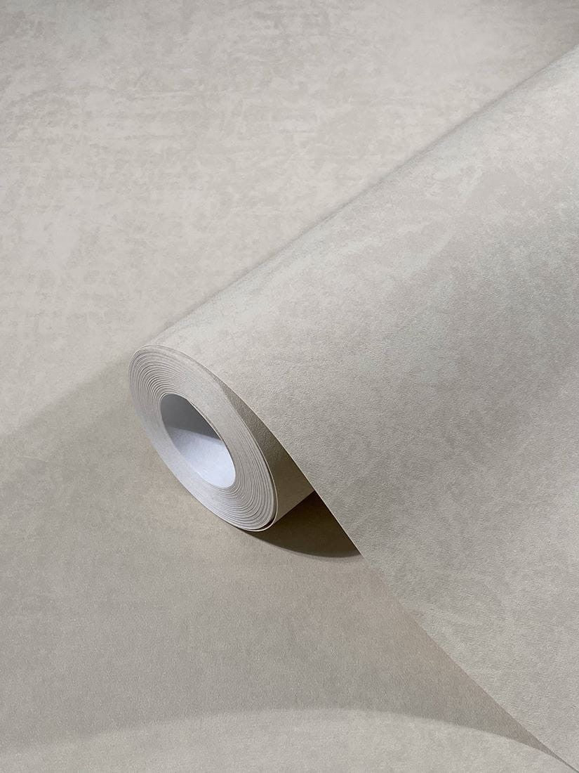 Beżowa tapeta z motywem betonu 77715_outlet