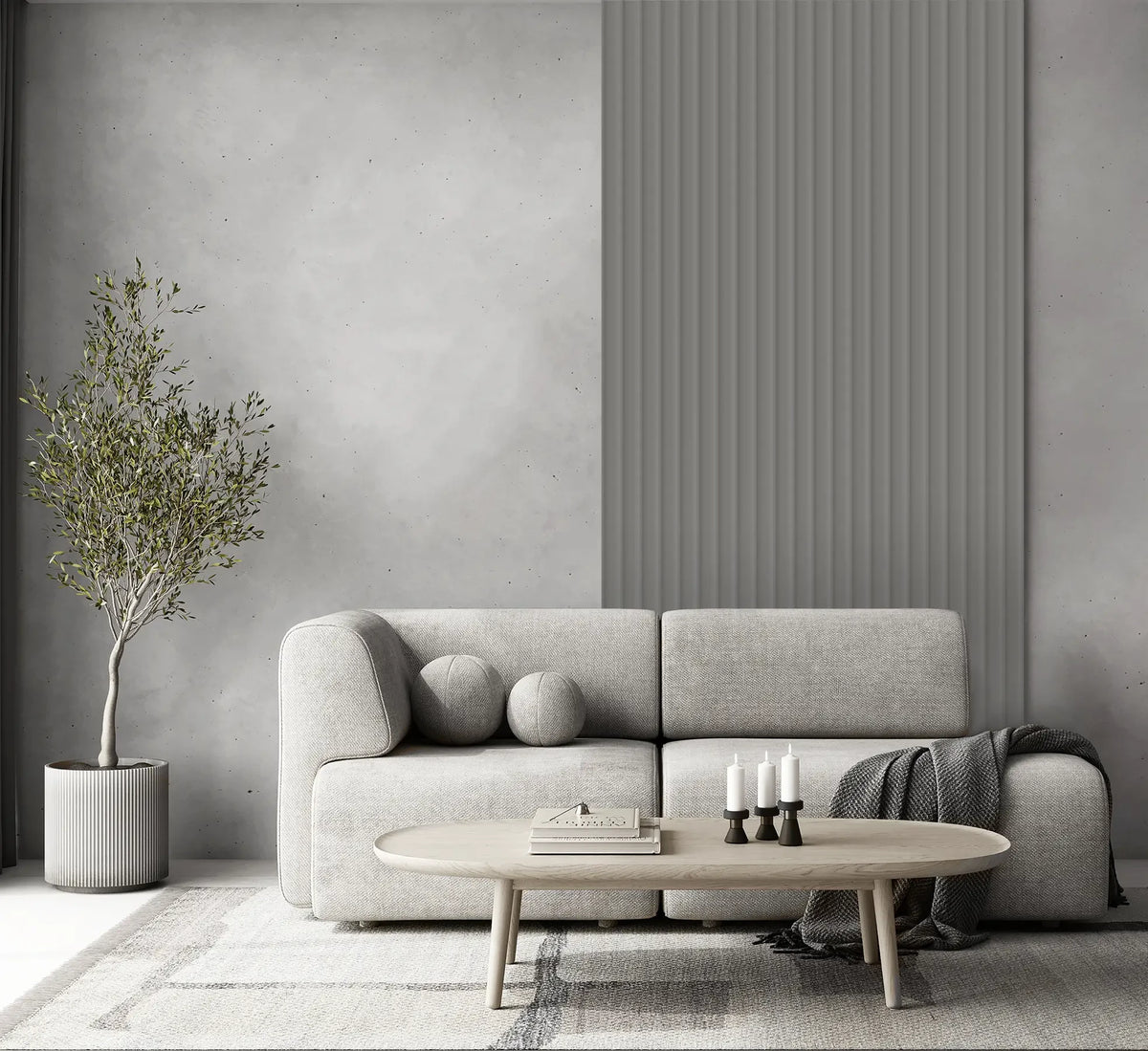 Lamela ścienna Velutto Misty Grey VeluttoMistyGrey