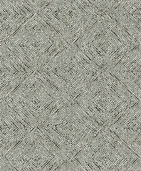Zielona tapeta z geometrycznym wzorem 82164