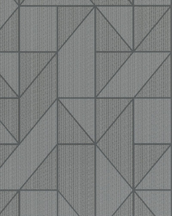 Szara tapeta z linearnym wzorem 81847