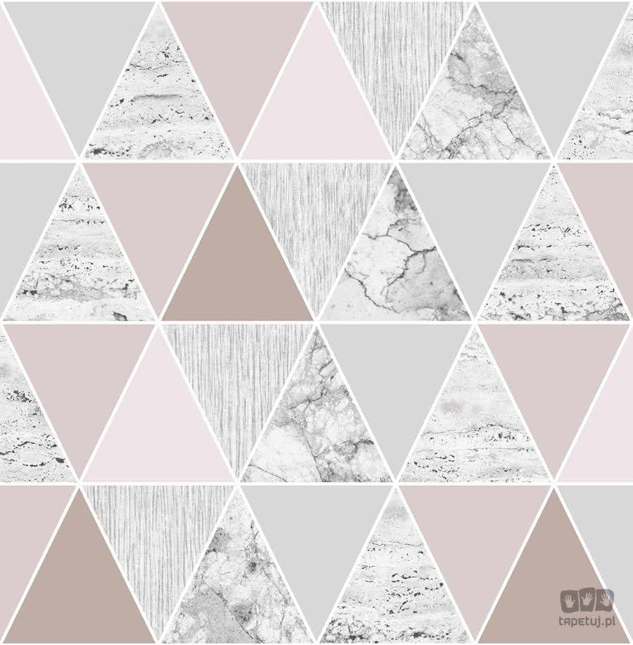 Tapeta na flizelinie w wzór geometryczny trójkąty 103290_outlet