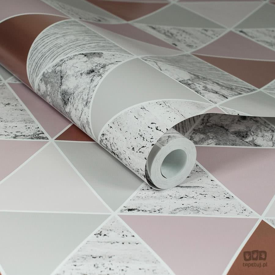 Tapeta na flizelinie w wzór geometryczny trójkąty 103290_outlet