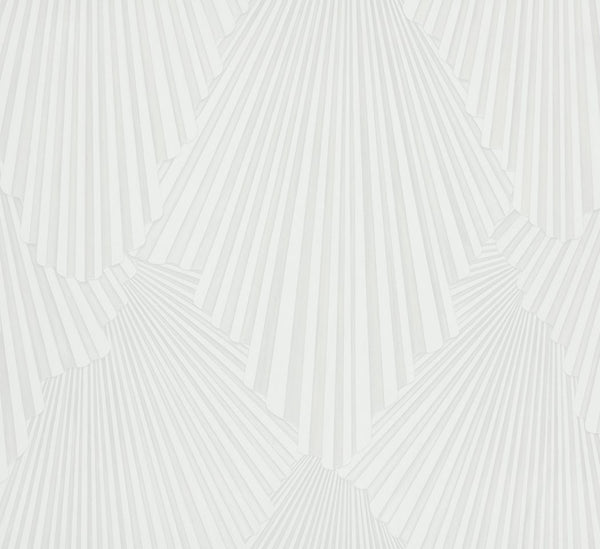 Biała tapeta winylowa na flizelinie w stylu art deco 35845