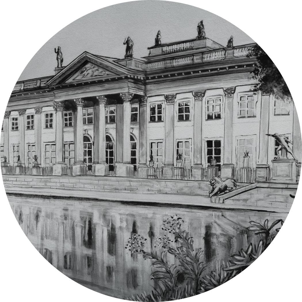 Fototapeta w kształcie koła - Pałac królewski TapetaKoloRoyal