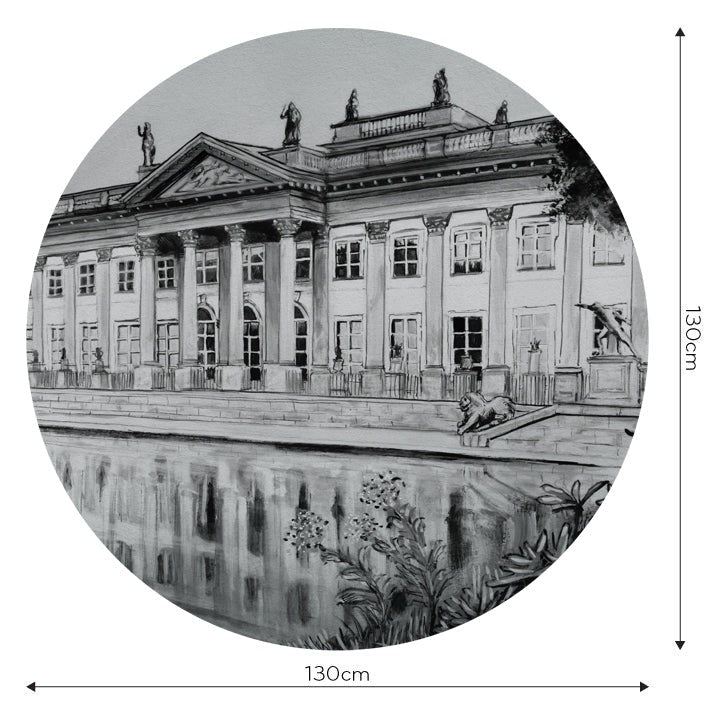 Fototapeta w kształcie koła - Pałac królewski TapetaKoloRoyal