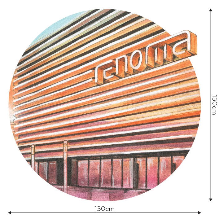 Fototapeta w kształcie koła - Dom towarowy we Wrocławiu TapetaKoloMall