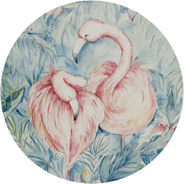 Fototapeta w kształcie koła - Różowe flamingi TapetaKoloMalibu
