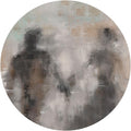 Fototapeta w kształcie koła - Abstrakcyjna zakochana para TapetaKoloFumo