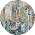 Fototapeta w kształcie koła - Abstrakcyjne wzory TapetaKoloArboretumGreenWMF015G
