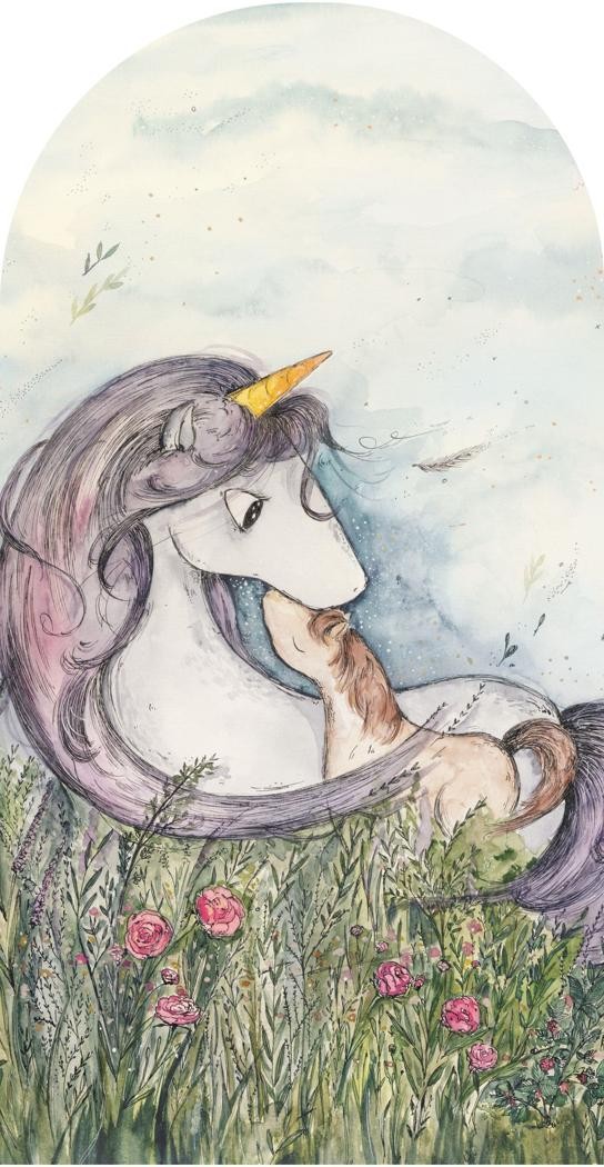 Fototapeta w kształcie łuku - Wild Unicorns TapetaLukWildUnicorns