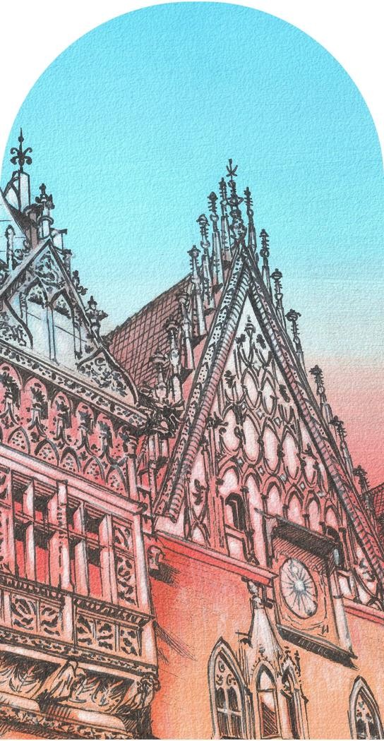 Fototapeta w kształcie łuku - Town Hall TapetaLukTownHall