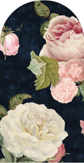 Fototapeta w kształcie łuku - Roses Dark Blue TapetaLukRosesDarkBlue